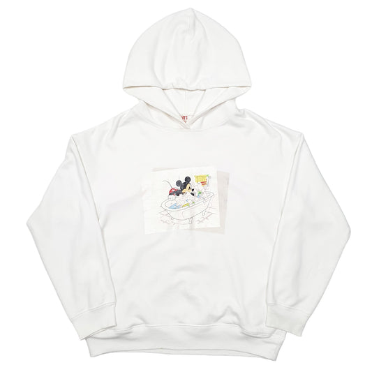 Mens White Disney Uniqlo Mickey Mouse Full Zip Jumper