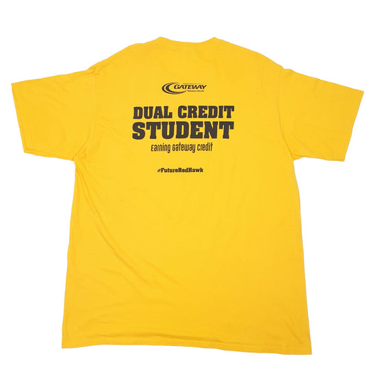 Port & Company Gateway Red Hawks USA College Football Short Sleeve T Shirt Yellow