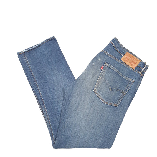 Mens Blue Levis Selvedge Redlines 513 JeansW34 L32