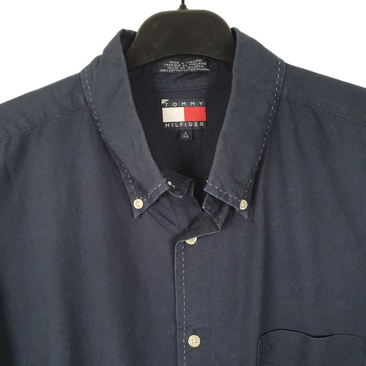 Tommy Hilfiger Long Sleeve Regular Fit Shirt Navy