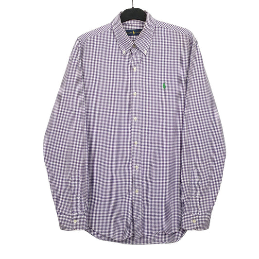 Ralph Lauren Long Sleeve Regular Fit Check Shirt Purple
