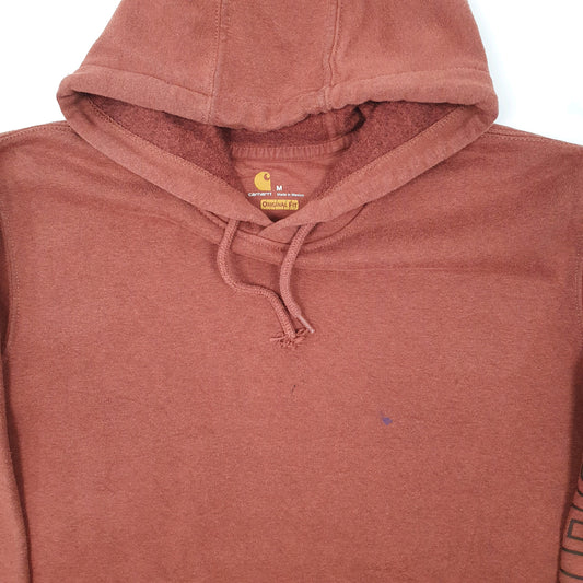 Mens Red Carhartt Hoodie Jumper