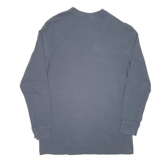 Mens Navy Dickies Pocket Work Wear Long Sleeve T Shirt