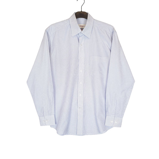 Kenzo Long Sleeve Regular Fit Check Shirt Blue