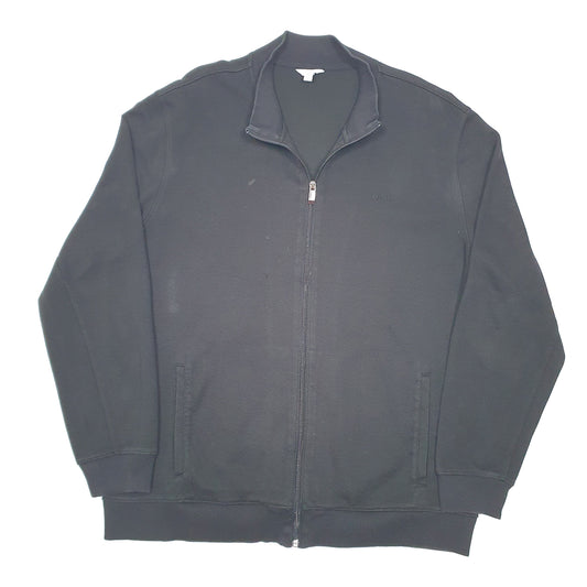 Mens Black Calvin Klein Full Zip Jumper