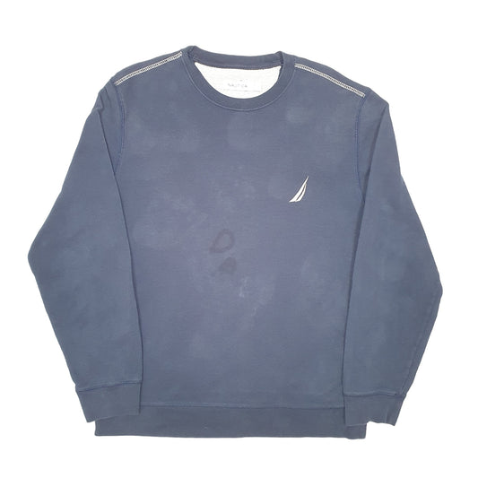 Mens Navy Nautica Crewneck Jumper
