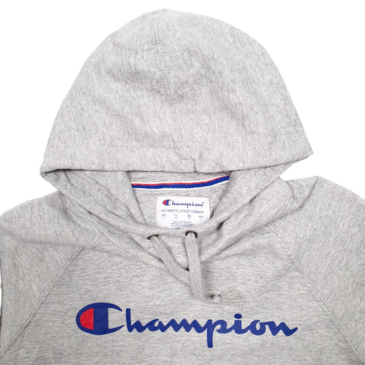 Mens Grey Champion Hoodie Jumper