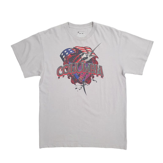 Mens Grey Columbia Sportswear Short Sleeve T Shirt