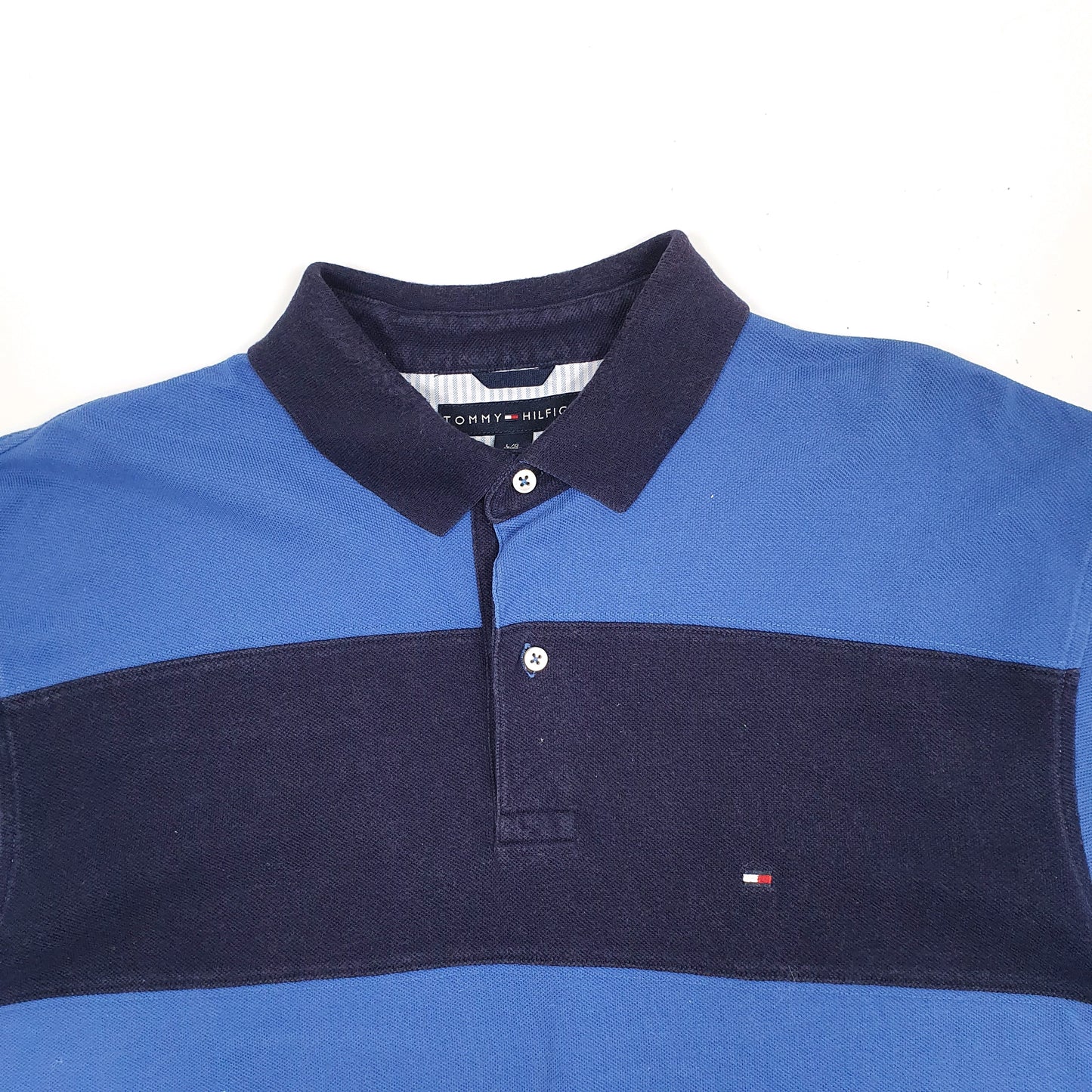 Mens Blue Tommy Hilfiger Short Sleeve Polo Shirt
