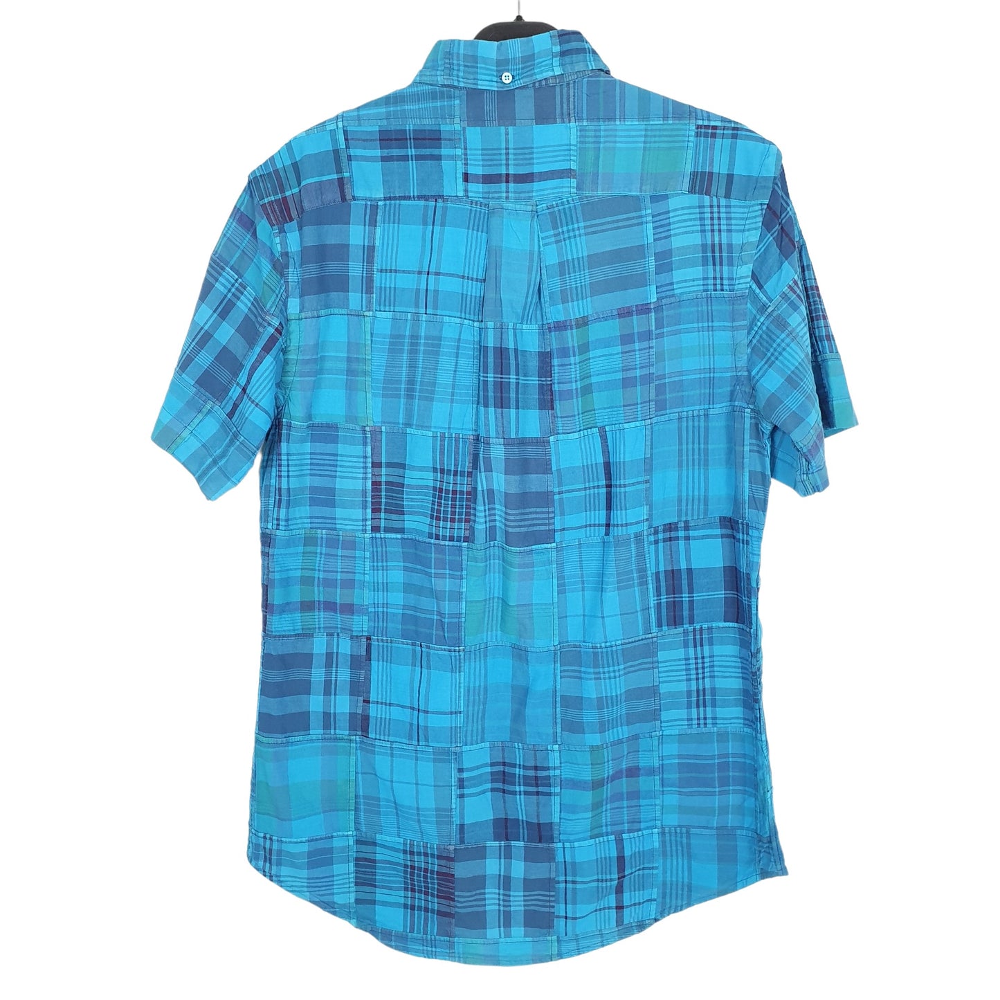Ralph Lauren Short Sleeve Custom Fit Check Shirt Blue
