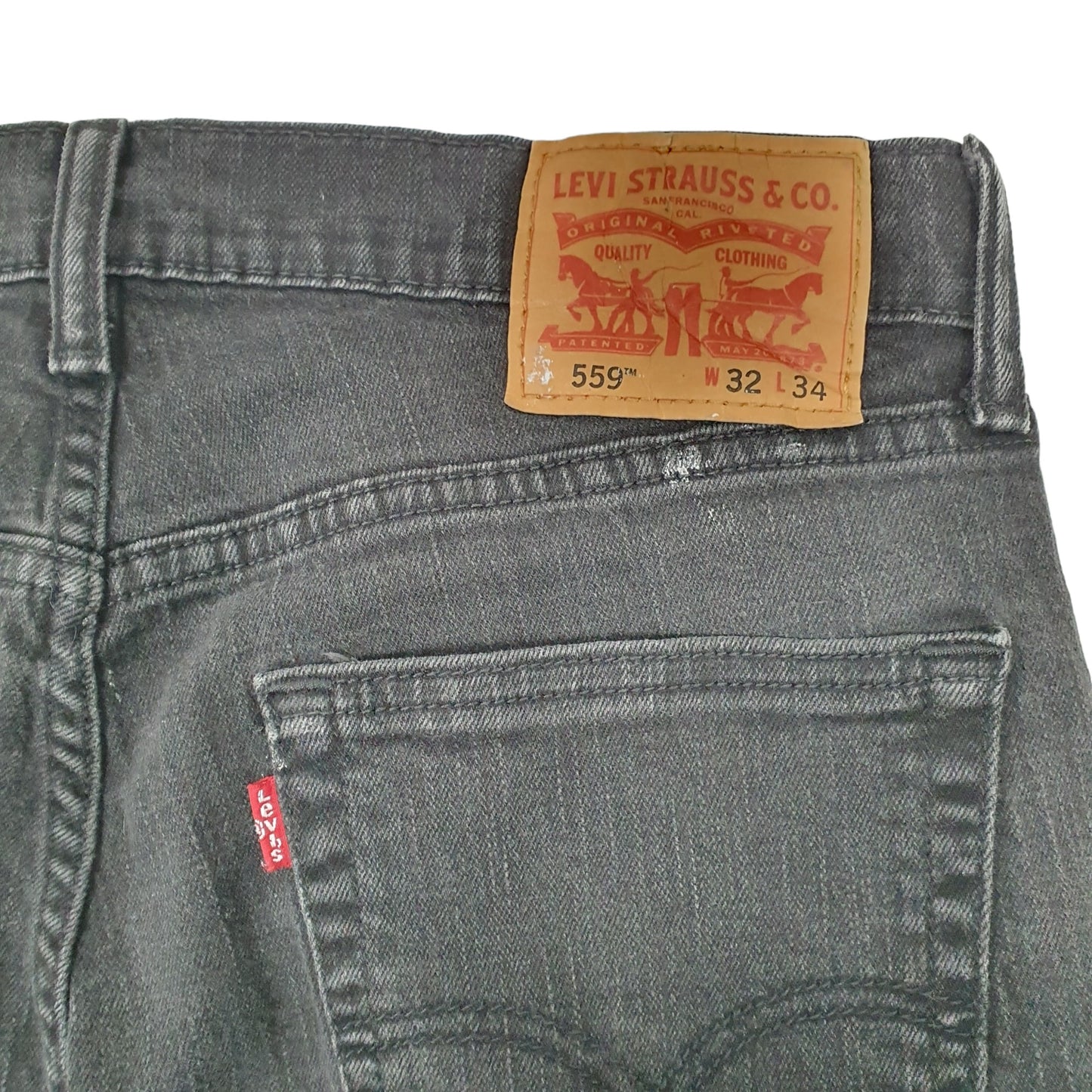 Levis 559 Relaxed Fit Jeans W32 L33 Black