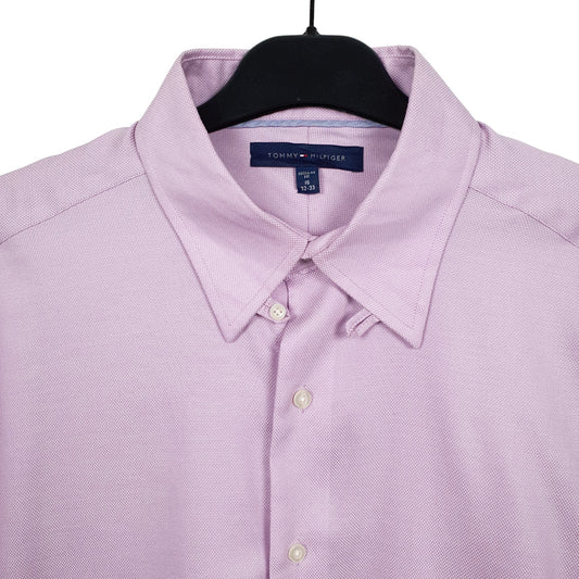 Mens Purple Tommy Hilfiger Long Sleeve Shirt
