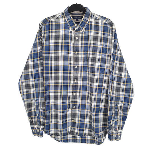 Tommy Hilfiger Long Sleeve Regular Fit Check Shirt Blue