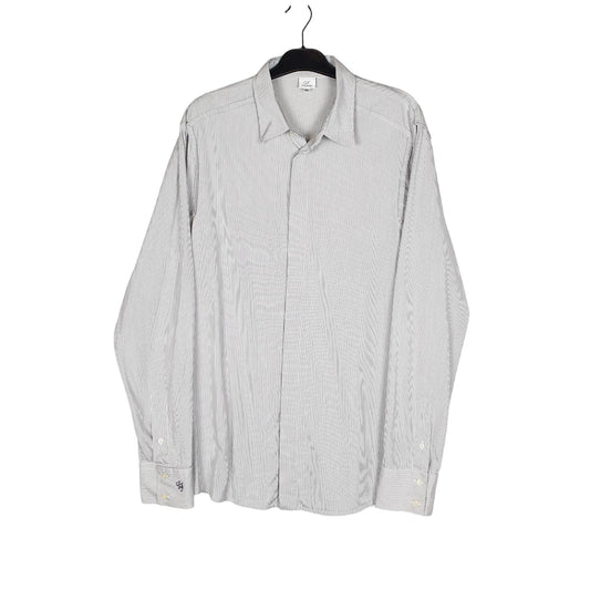 Gianfranco Ferre Long Sleeve Regular Fit Striped Shirt Grey