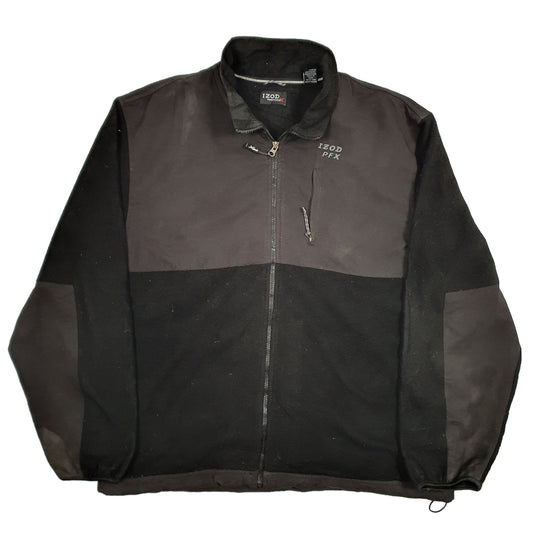 Izod by Lacoste Quarter Zip fleece top Fleece XL Black