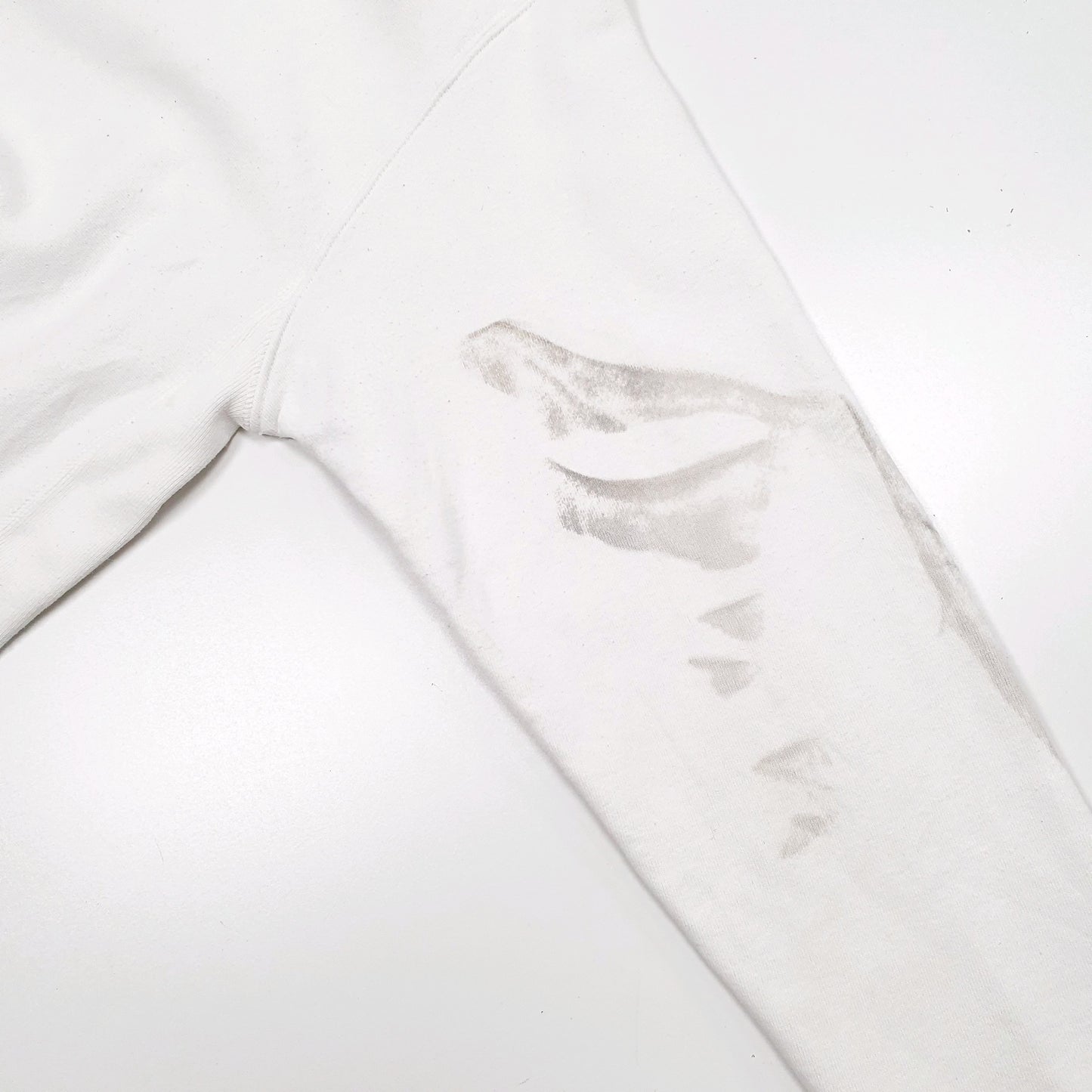 Mens White Champion Reverse Weave Hoodie Jumper