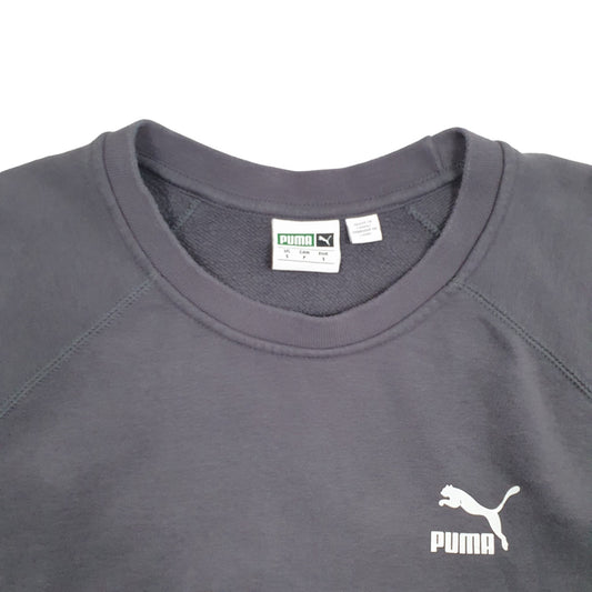 Mens Grey Puma Crewneck Jumper