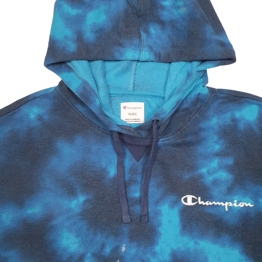 Womens Blue Champion Hoodie Jumper