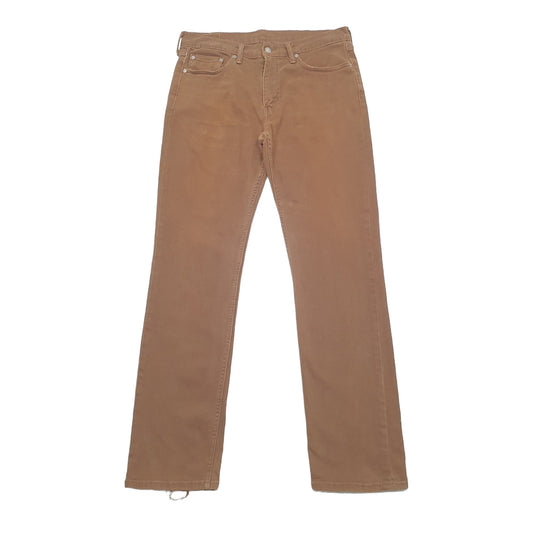 Levis 514 Straight Fit Jeans W33 L34 Brown