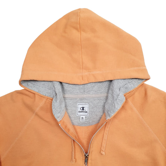 Mens Orange Champion Hoodie Jumper