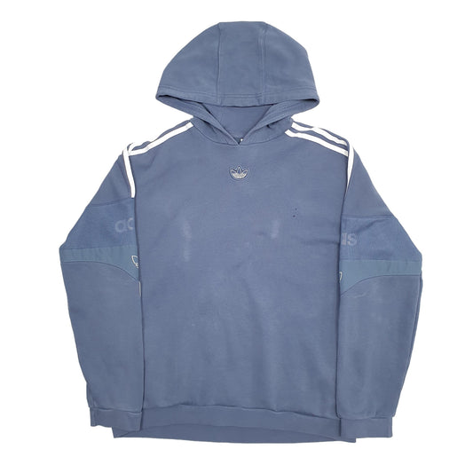 Mens Blue Adidas Hoodie Jumper