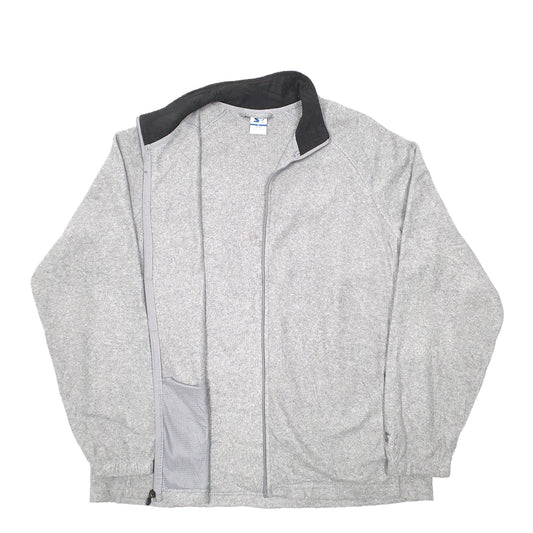 Mens Grey Starter Full Zip Jumper
