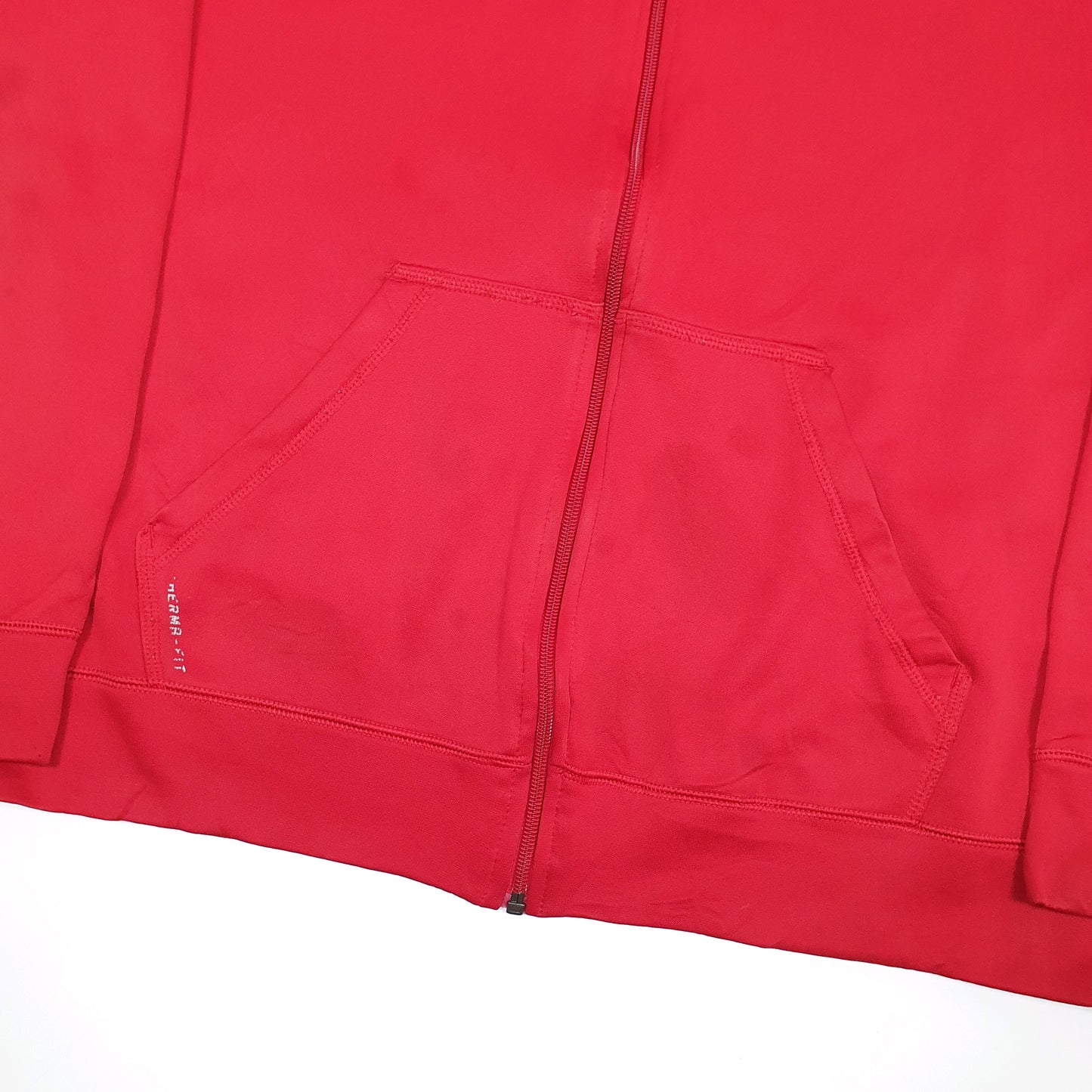 Mens Red Nike Therma Fit Hoodie Full Zip Jumper