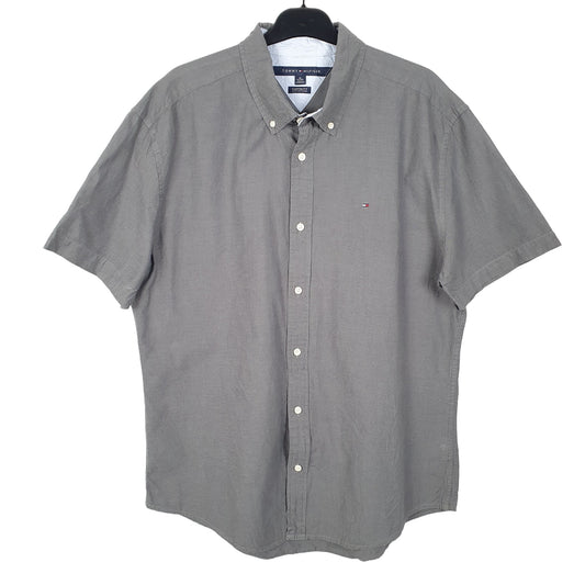 Grey Tommy Hilfiger Short Sleeve Shirt