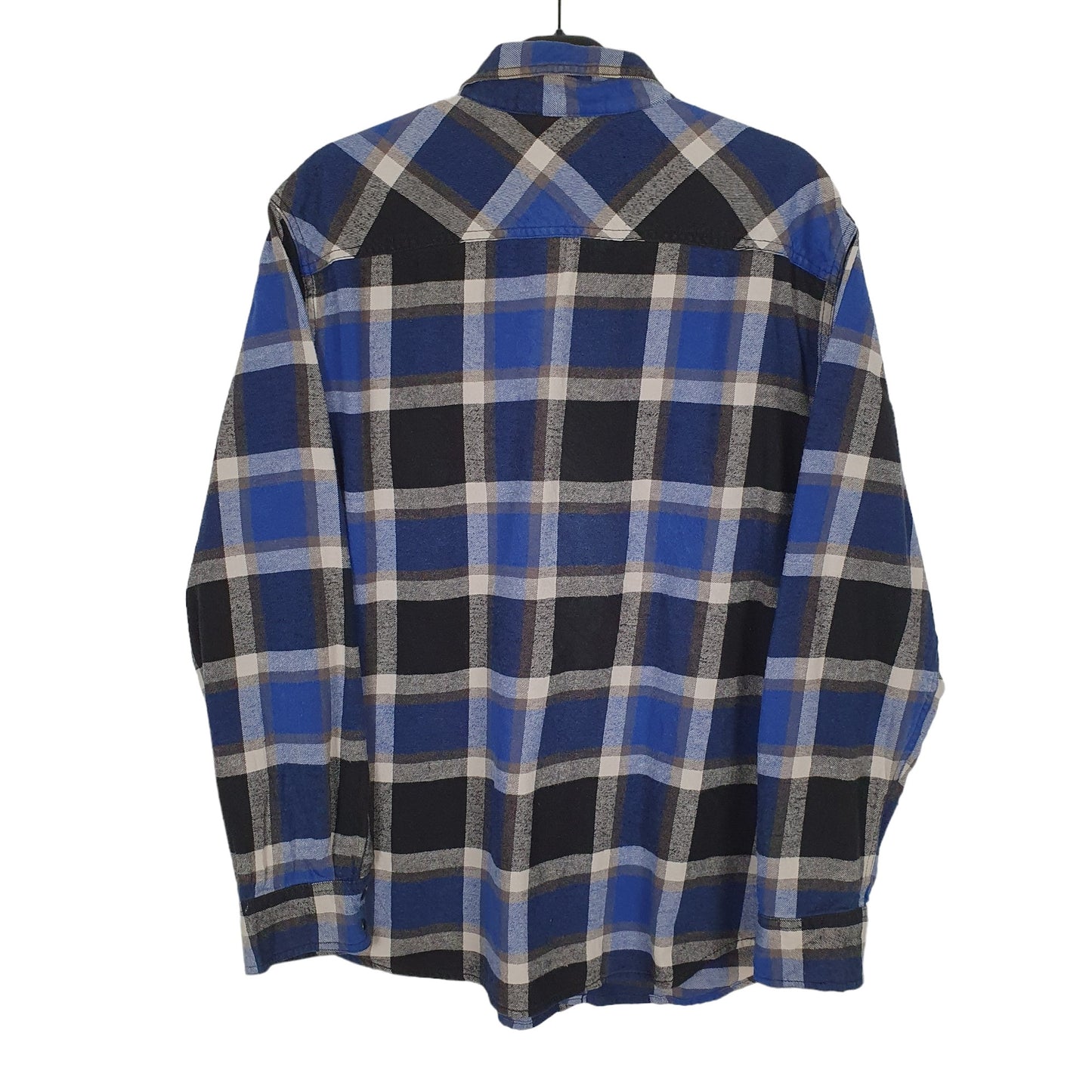 Route 66 Flannel Shacket Long Sleeve Regular Fit Check Shirt Blue