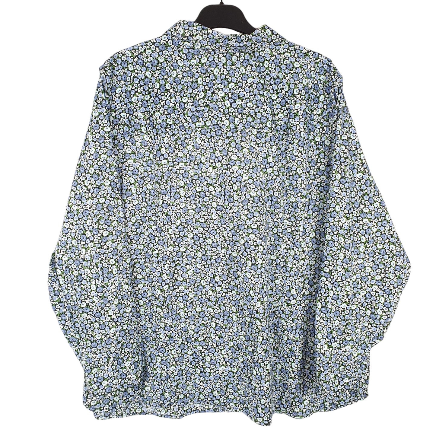 Womens Blue Tommy Hilfiger Floral Long Sleeve Shirt
