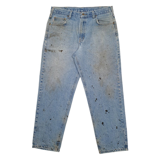 Mens Blue Carhartt Carpenter JeansW36 L30