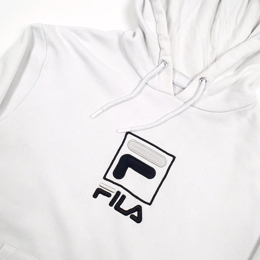 Fila Spellout Hoodie M White