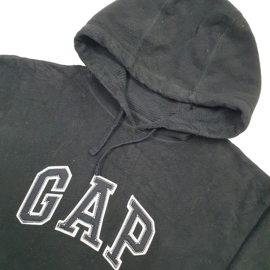 GAP Spellout Hoodie Fleece L Black