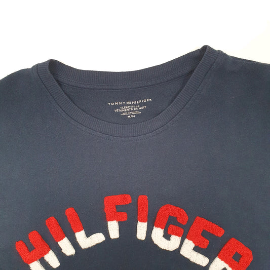 Womens Navy Tommy Hilfiger Spellout Sleepwear Crewneck Jumper