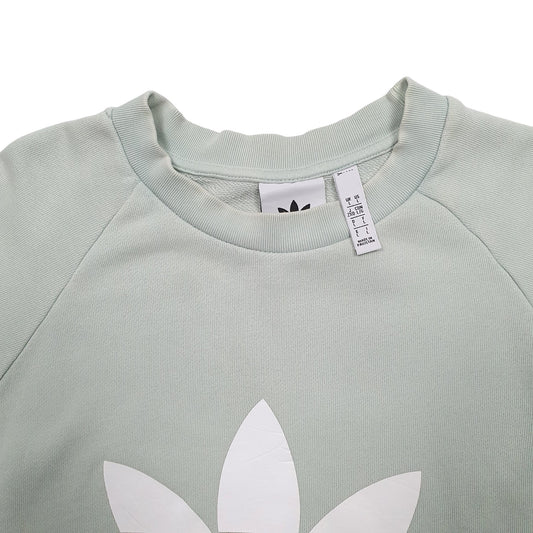 Mens Green Adidas Crewneck Jumper