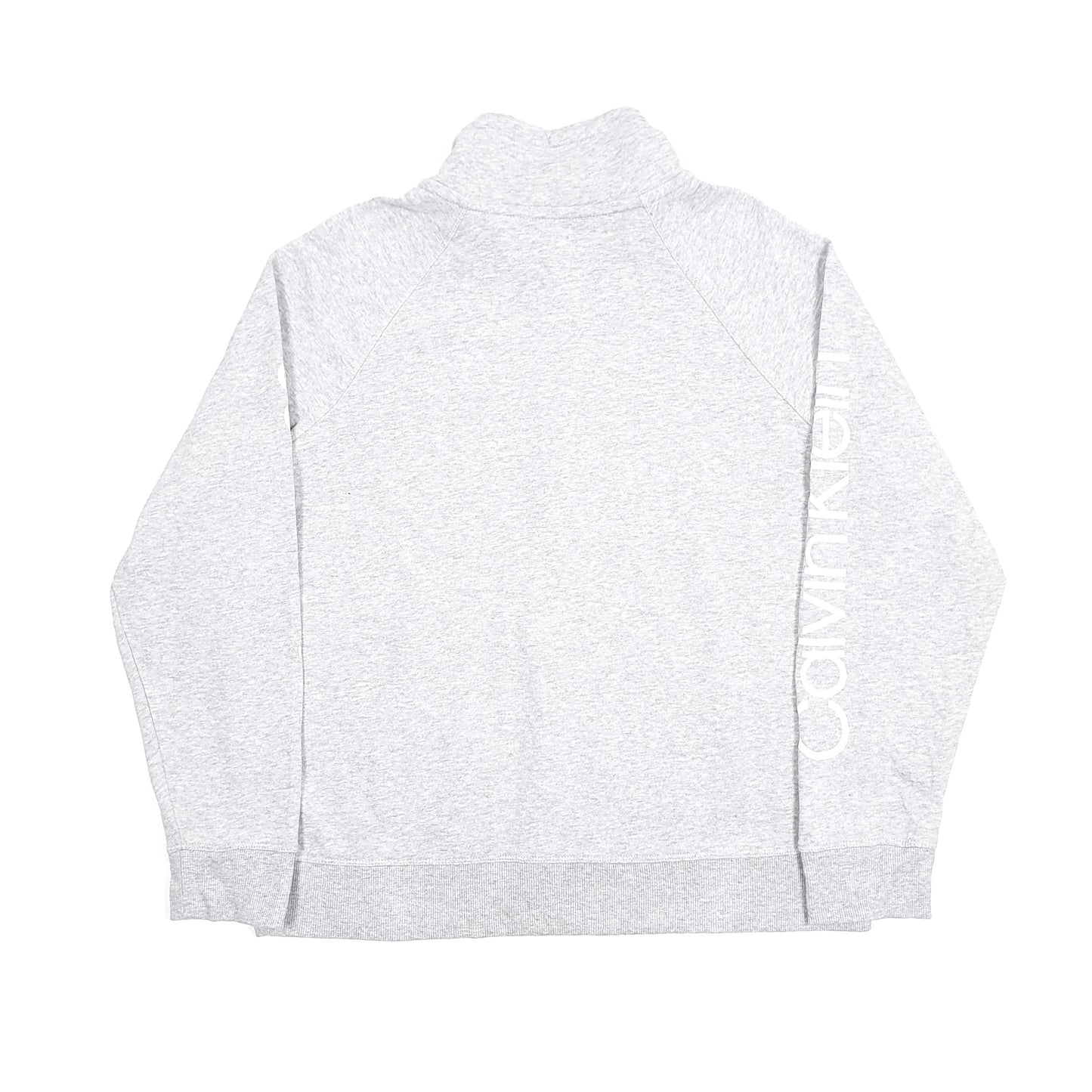 Calvin Klein Performance Spellout Quarter Zip XL Grey