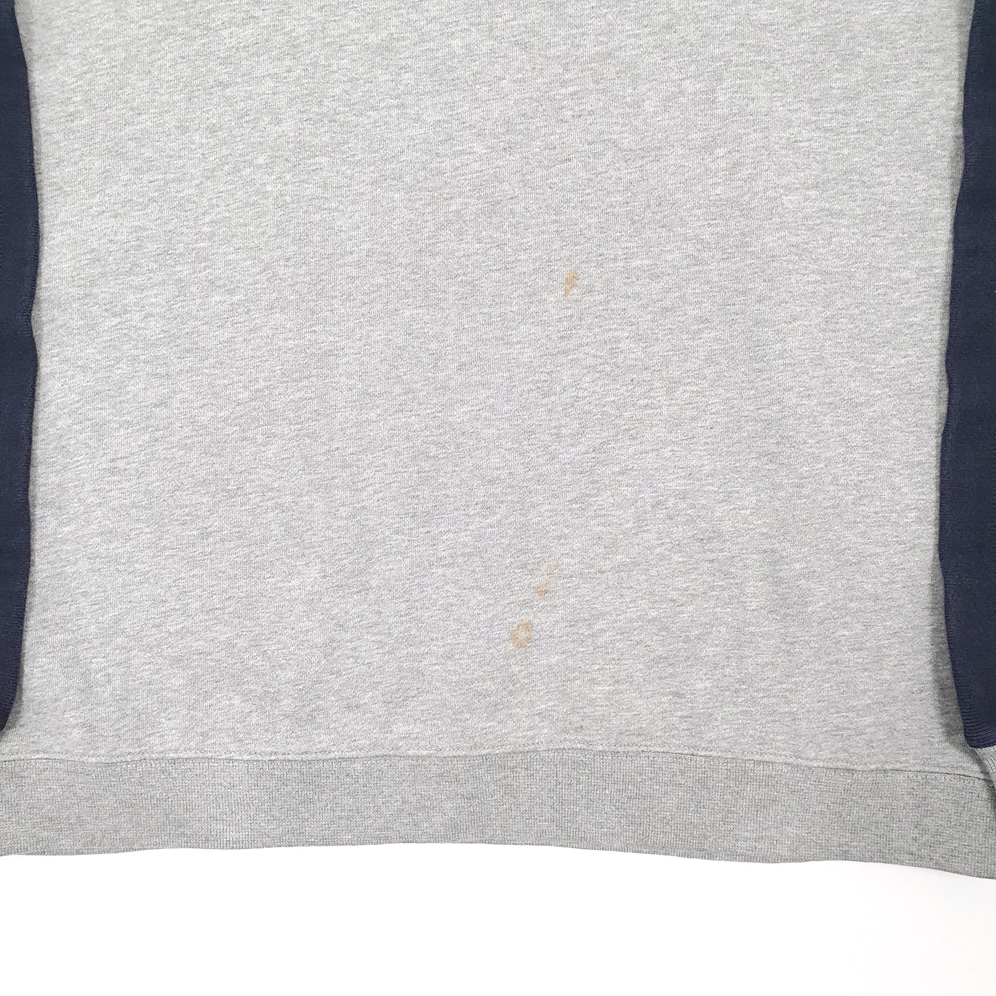 Mens Grey Chaps Spellout Quarter Zip Jumper