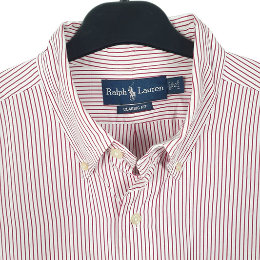 Mens White Ralph Lauren Long Sleeve Shirt