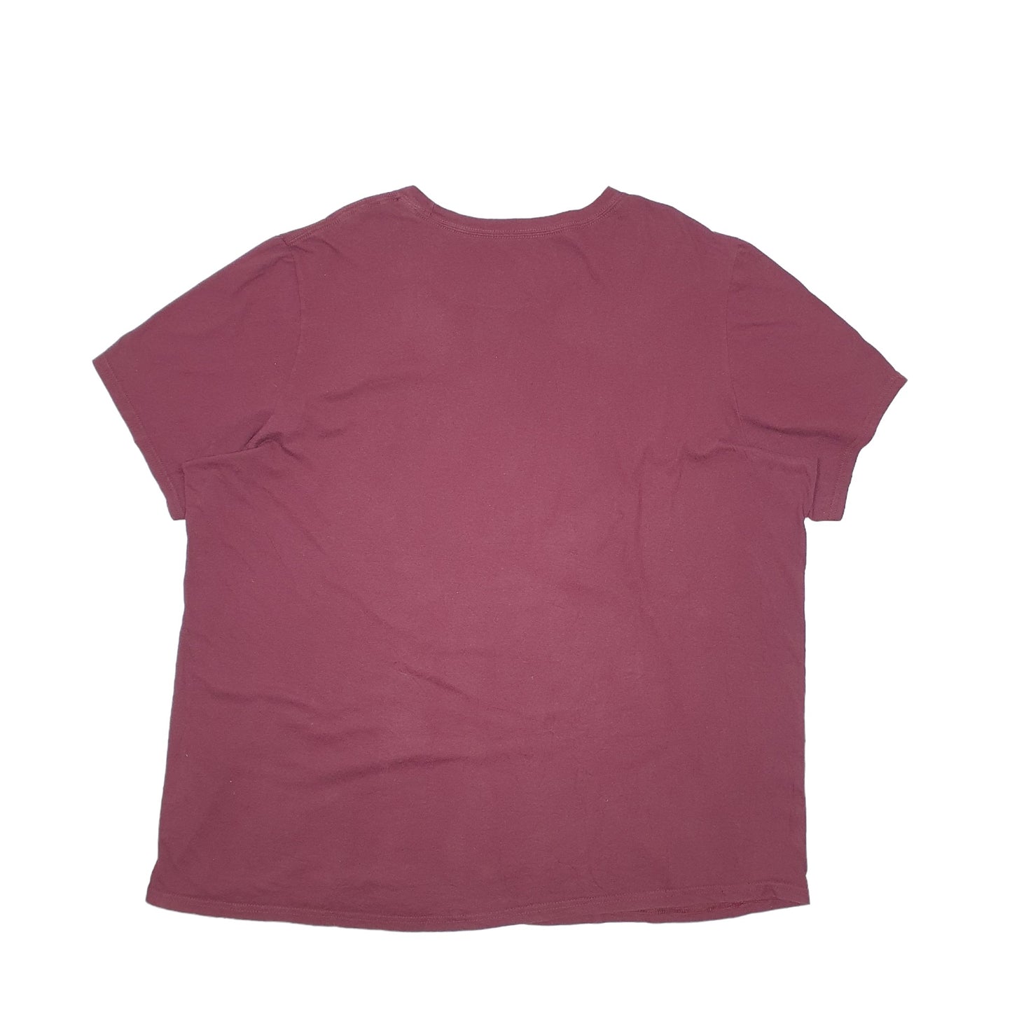 Adidas Short Sleeve T Shirt Burgundy