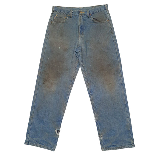 Mens Blue Carhartt Carpenter JeansW32 L30