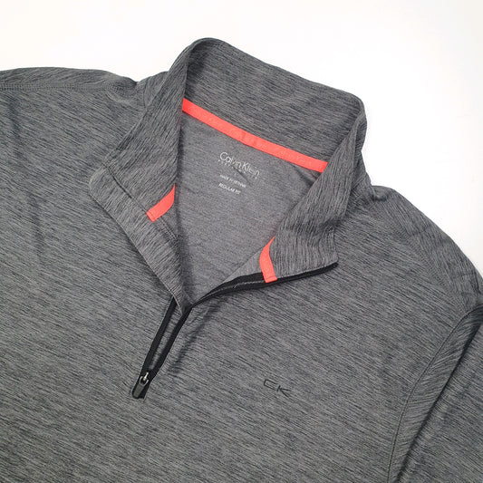 Calvin Klein Performance Activewear Quarter Zip L Grey