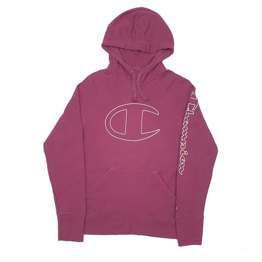 Mens Burgundy Champion Hoodie Jumper