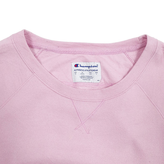 Womens Pink Champion Crewneck Jumper