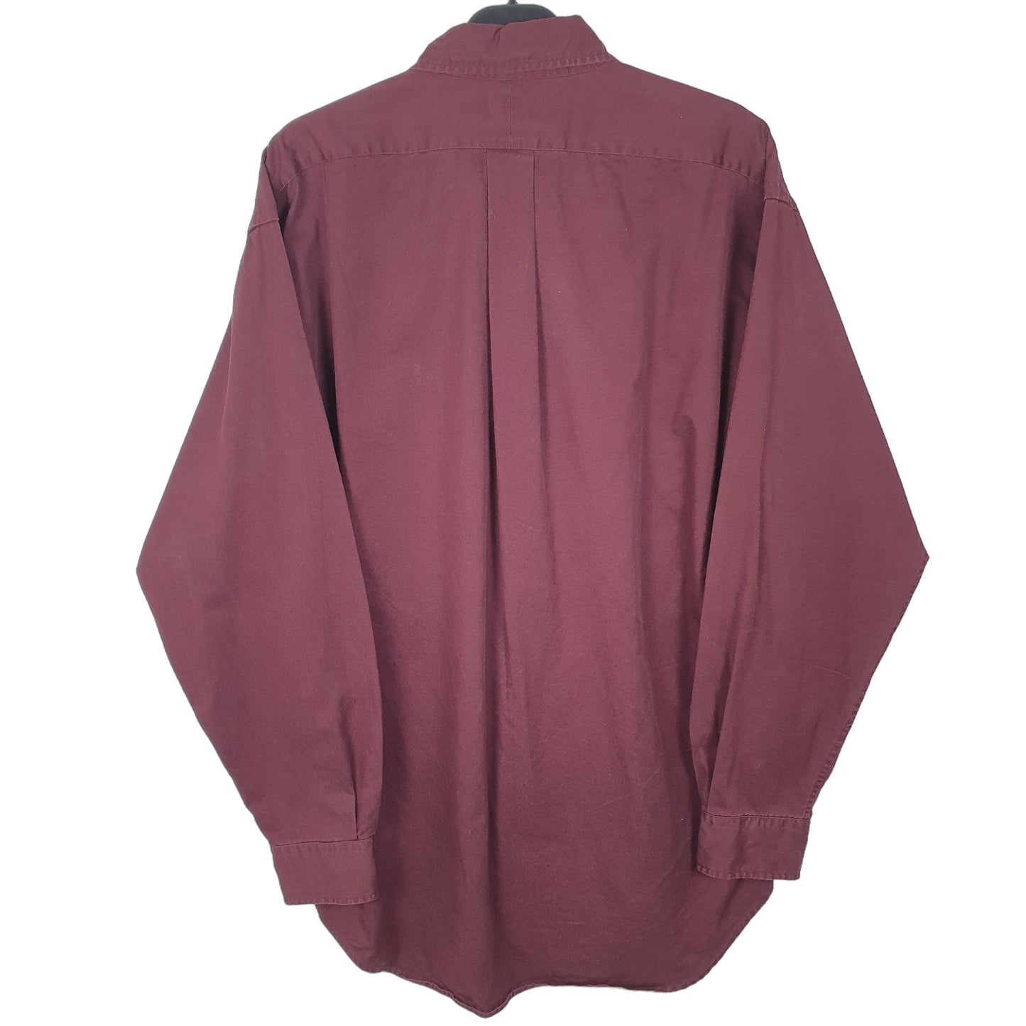 Mens Burgundy Ralph Lauren Long Sleeve Shirt