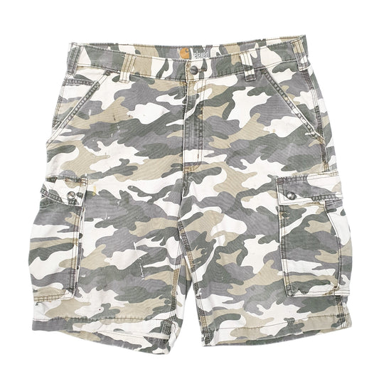 Mens Khaki Carhartt Combat Camouflage Cargo Shorts