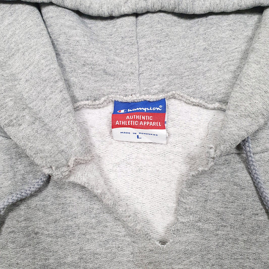 Mens Grey Champion James Madison Dukes American Football JMU Hoodie Jumper