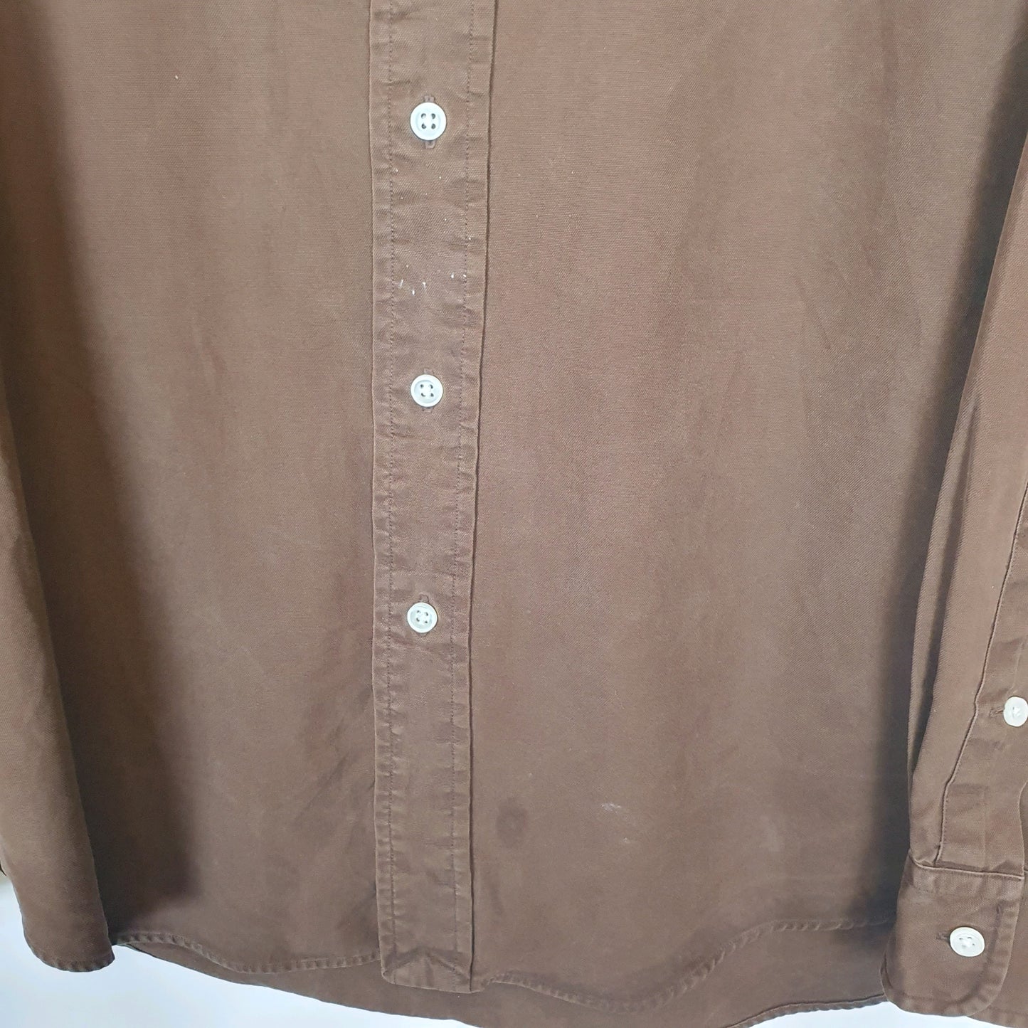 Polo Ralph Lauren Long Sleeve Custom Fit Shirt Brown