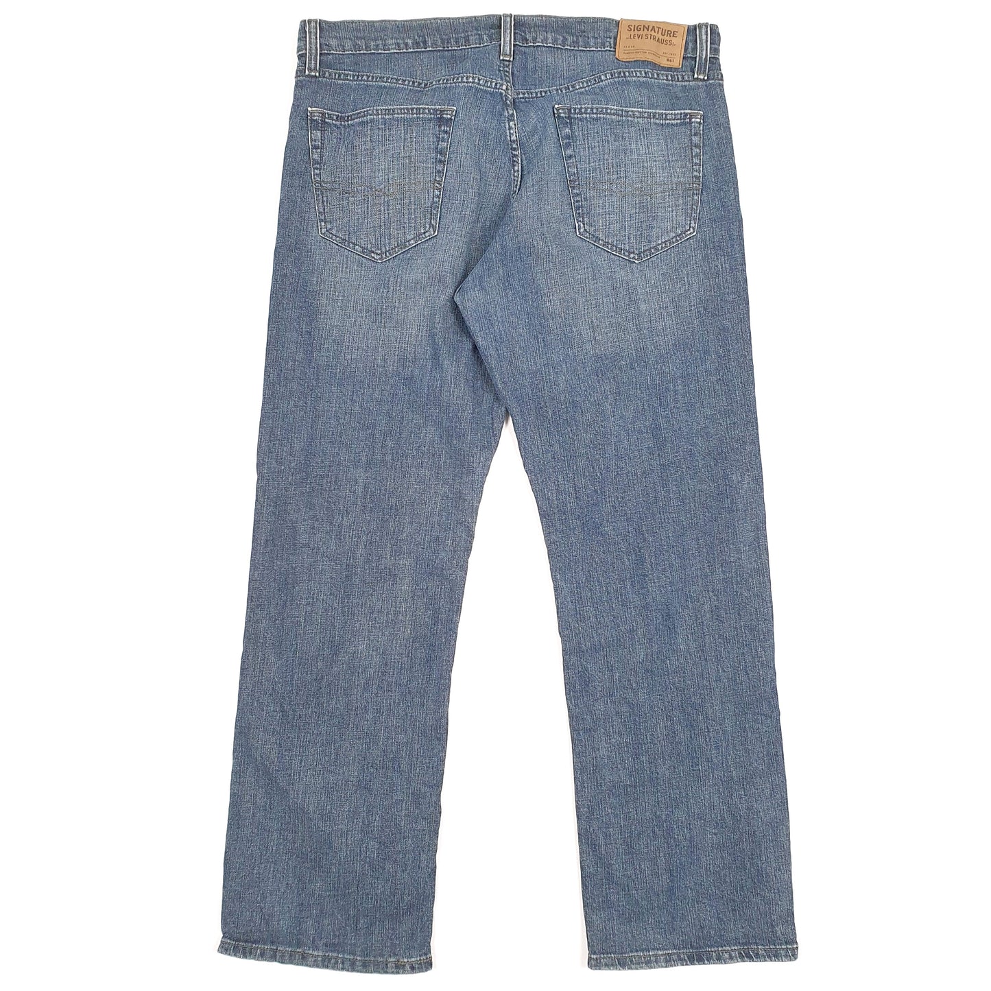 Levis Signature Regular Fit Relaxed Jeans W36 L30 Blue