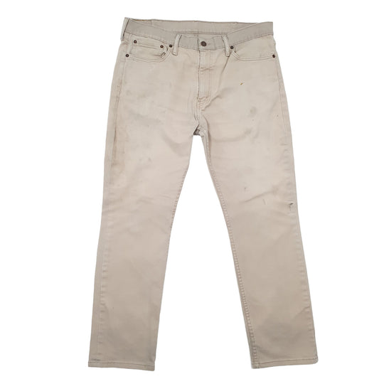 Levis 511 Slim Fit Jeans W38 L29 Beige