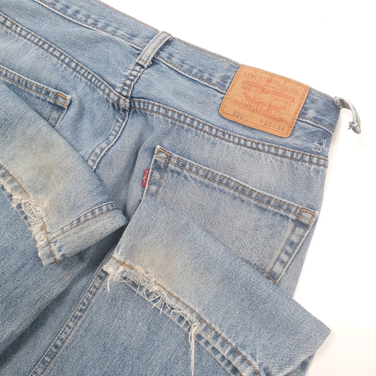 Levis 550 Relaxed Fit Jeans W33 L34 Blue